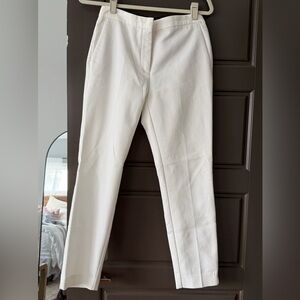 Zara white low rise dress pants